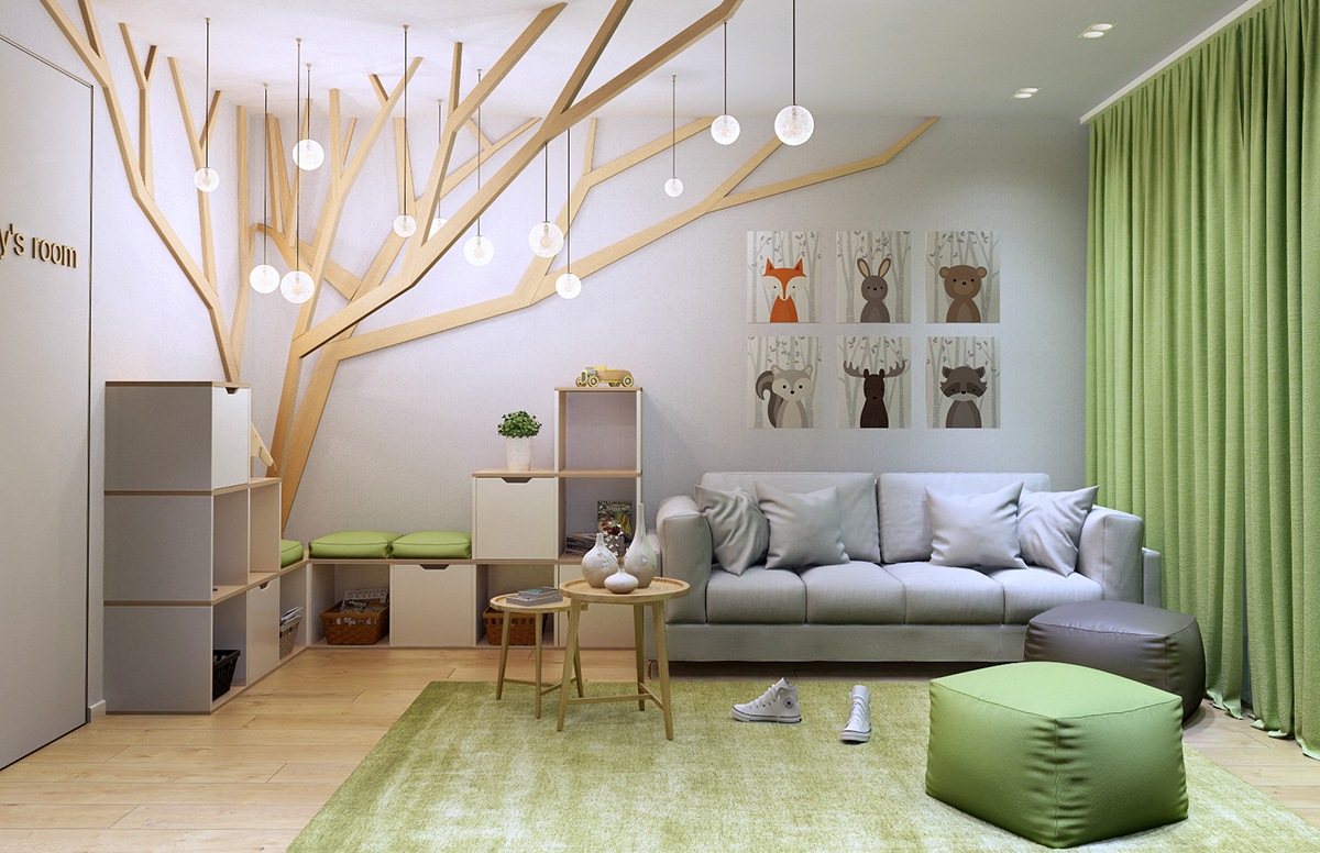 Children's room interior imagery published by Designer Home